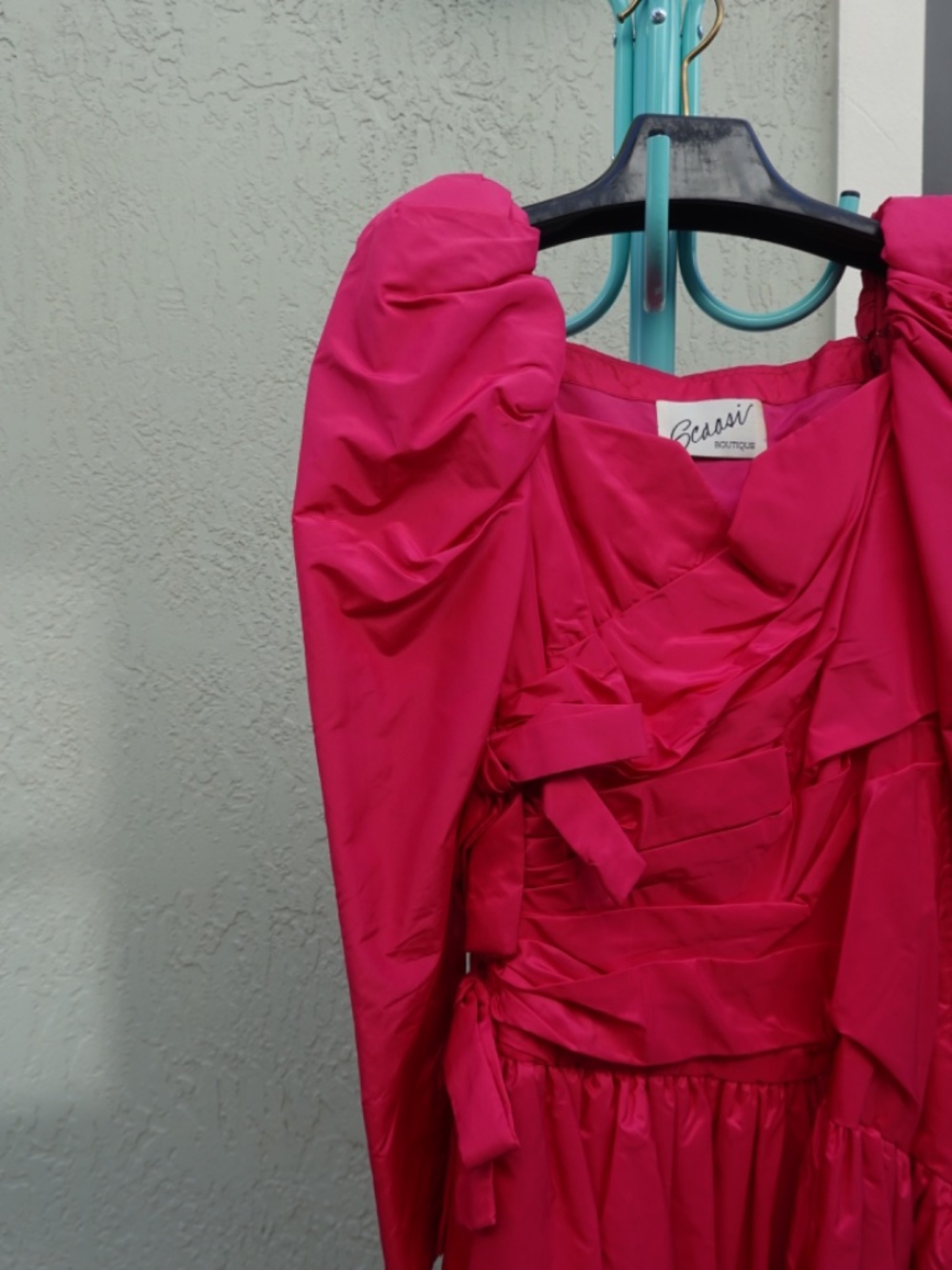 Scaasi Boutique Deep Pink evening dress size 6 - Picture 6 of 8